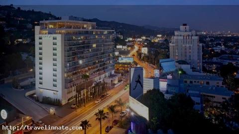 Andaz West Hollywood view at night