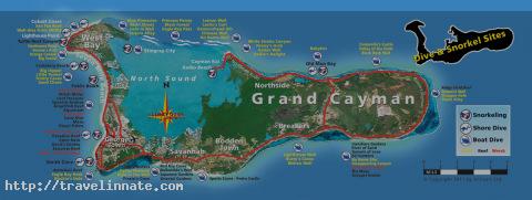 Cayman Islands map